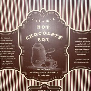 Ceramic Hot Chocolate Pot - Brown